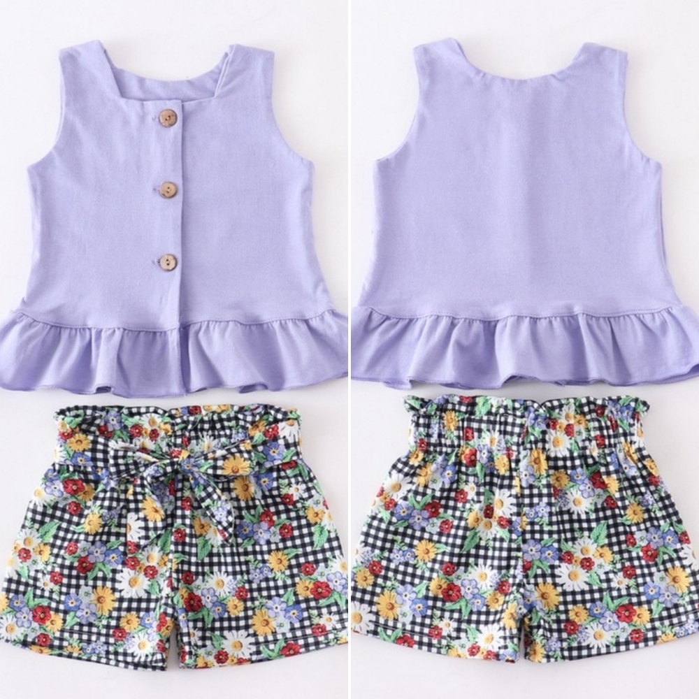 Lavender Floral Garden Set